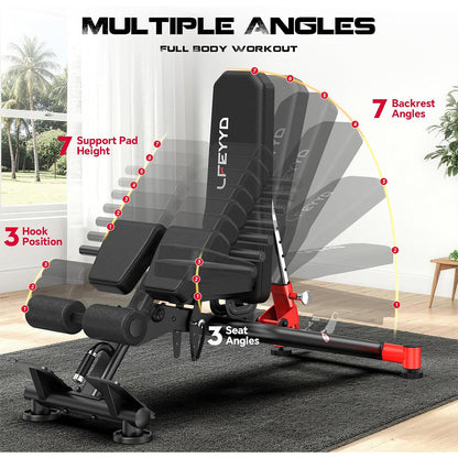 Y190 Adjustable Weight Bench&Roman Chair Bench