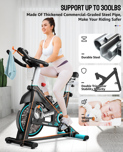 Pooboo Adjustable Magnetic Cycling Bike