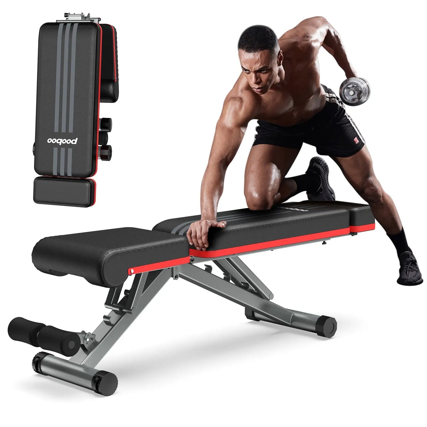 Pooboo Indoor Dumbbell Bench Y15801