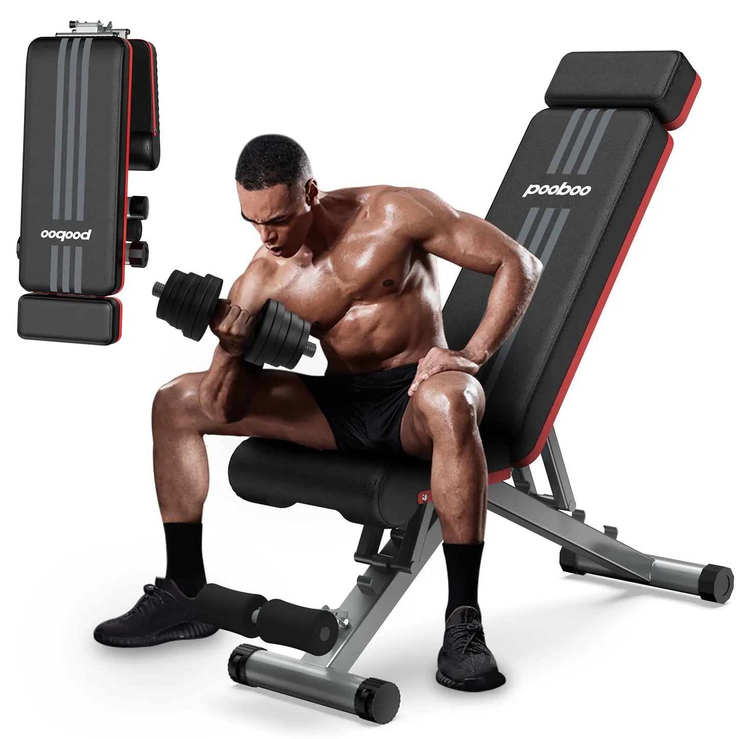 Pooboo Indoor Dumbbell Bench Y15801