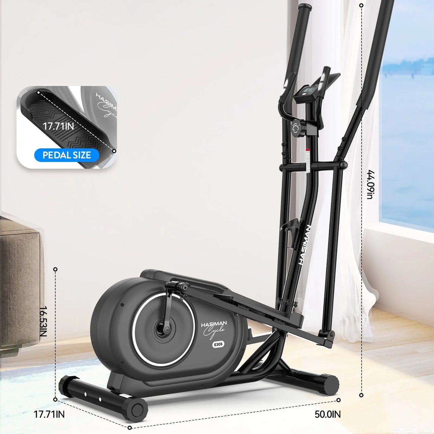 Pooboo Indoor Fitness Elliptical Machine E30503