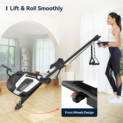 Pooboo Adjustable Resistance Rower H01503