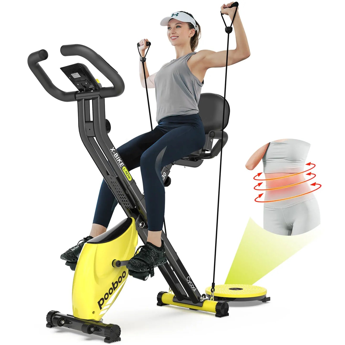 Pooboo Adjustable Exercise Bike X630M1