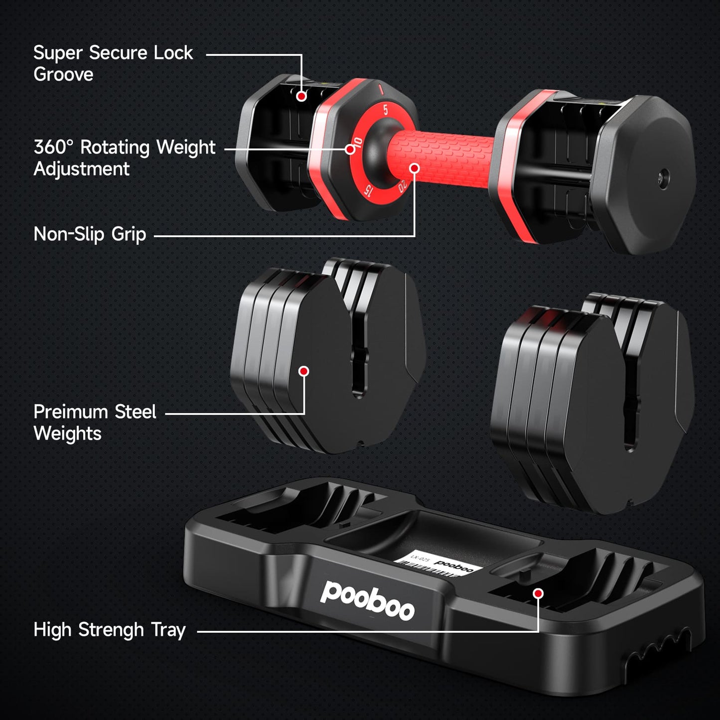 W20 Home Adjustable Dumbbells