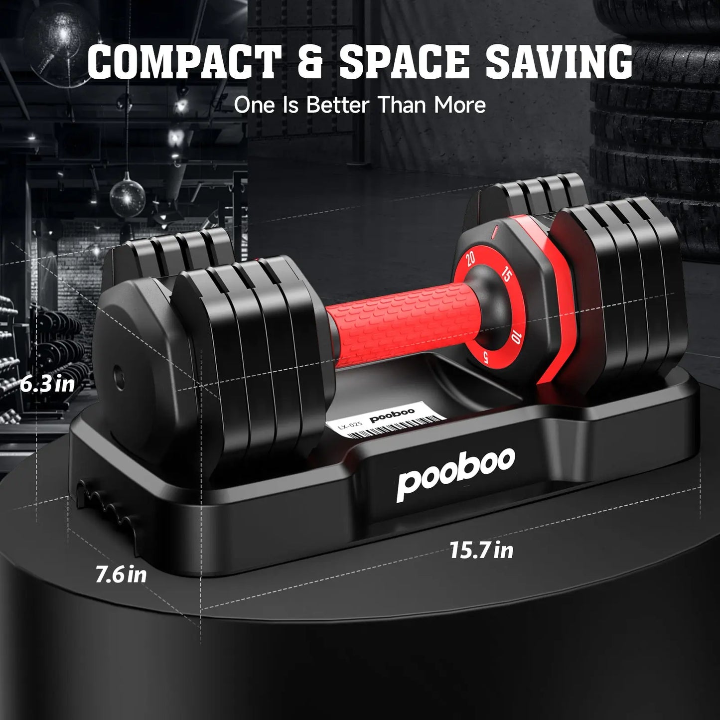 Pooboo Home Adjustable Dumbbells W20