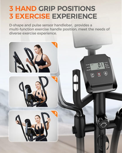 E399 Silent Elliptical machine-Orange