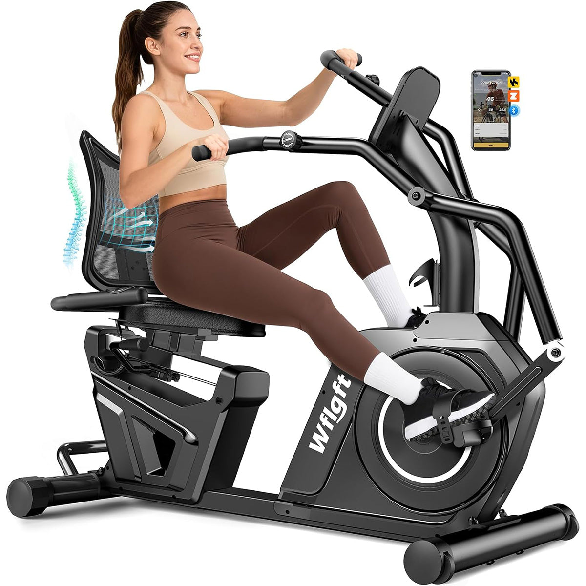W806 Recumbent Exercise Bikes for Home