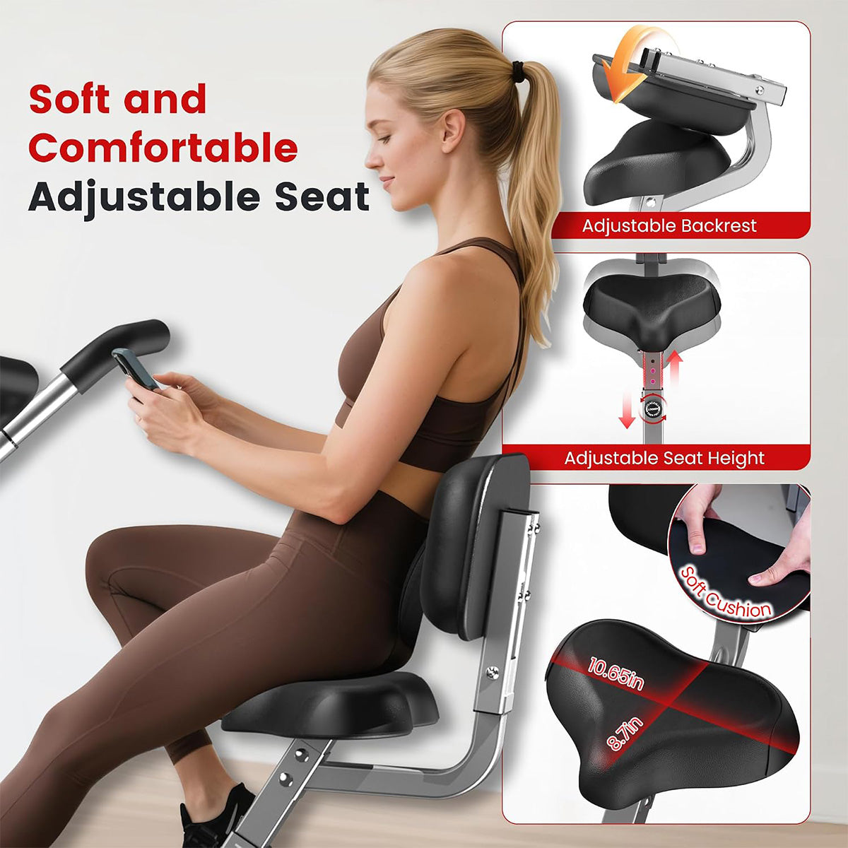 X828N Magnetic Foldable Stationary Bike