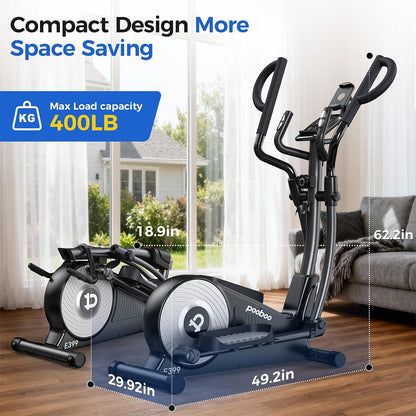 E399 Silent Elliptical machine-Silver