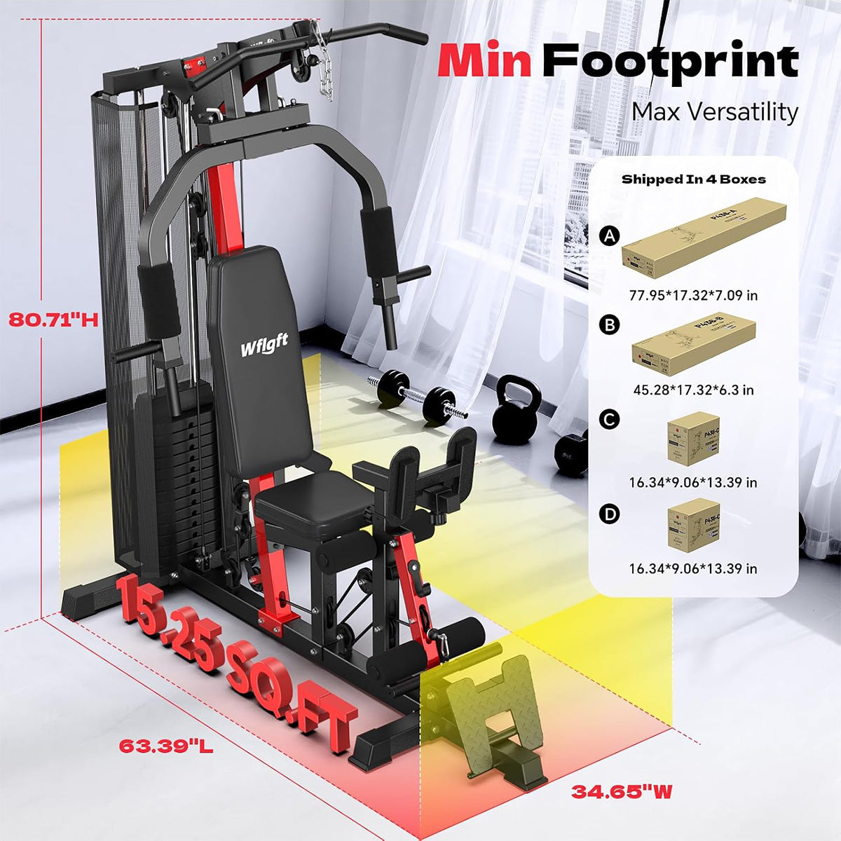 P436 Home Gym Station with Weight
