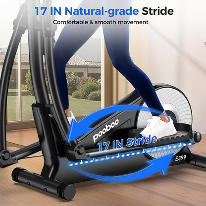 E399 Silent Elliptical machine-Silver
