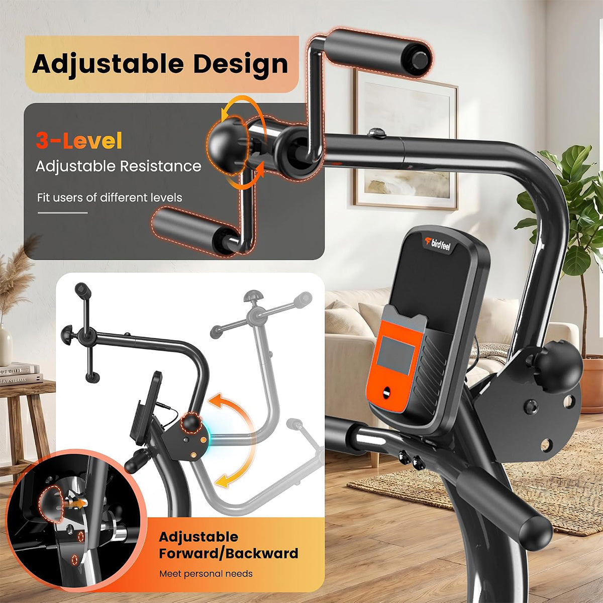W309 Quiet Magnetic Recumbent Exercise Bike