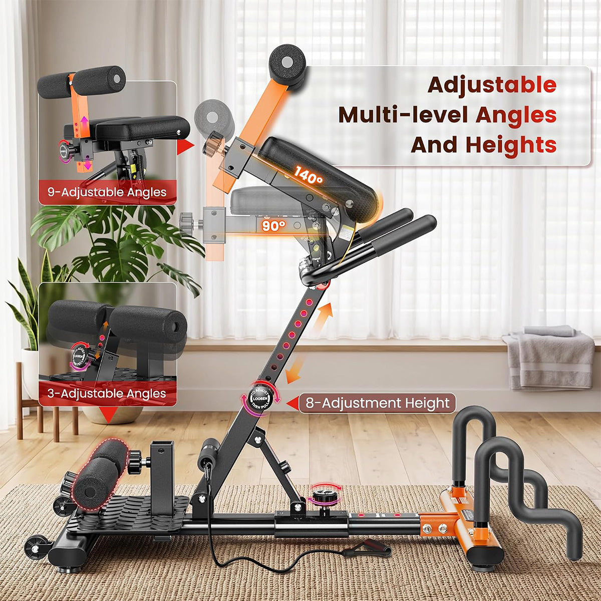 P459 5 in 1 Gravity Inversion Machine-Orange