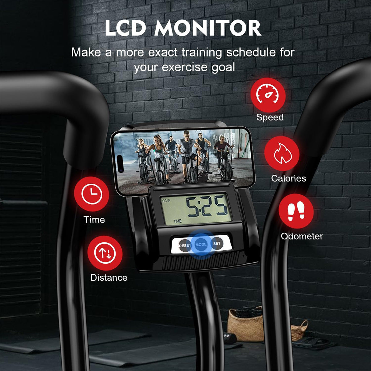 S319 Pooboo Air Exercise Bike