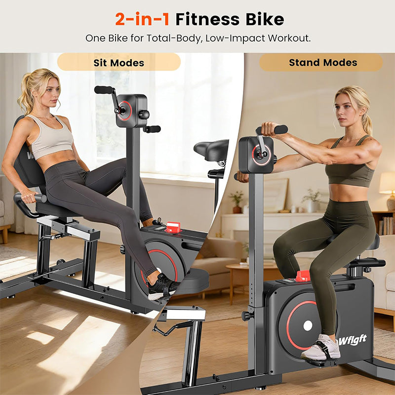 W383 Recumbent Dual Mode Sit & Upright Bike