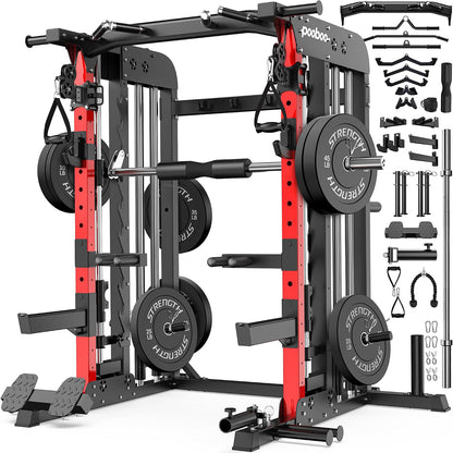 P43Pro Power Cage With 230lb counterweight - Black