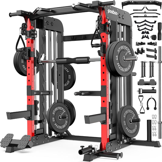 P43Pro Power Cage With 230lb counterweight - Black