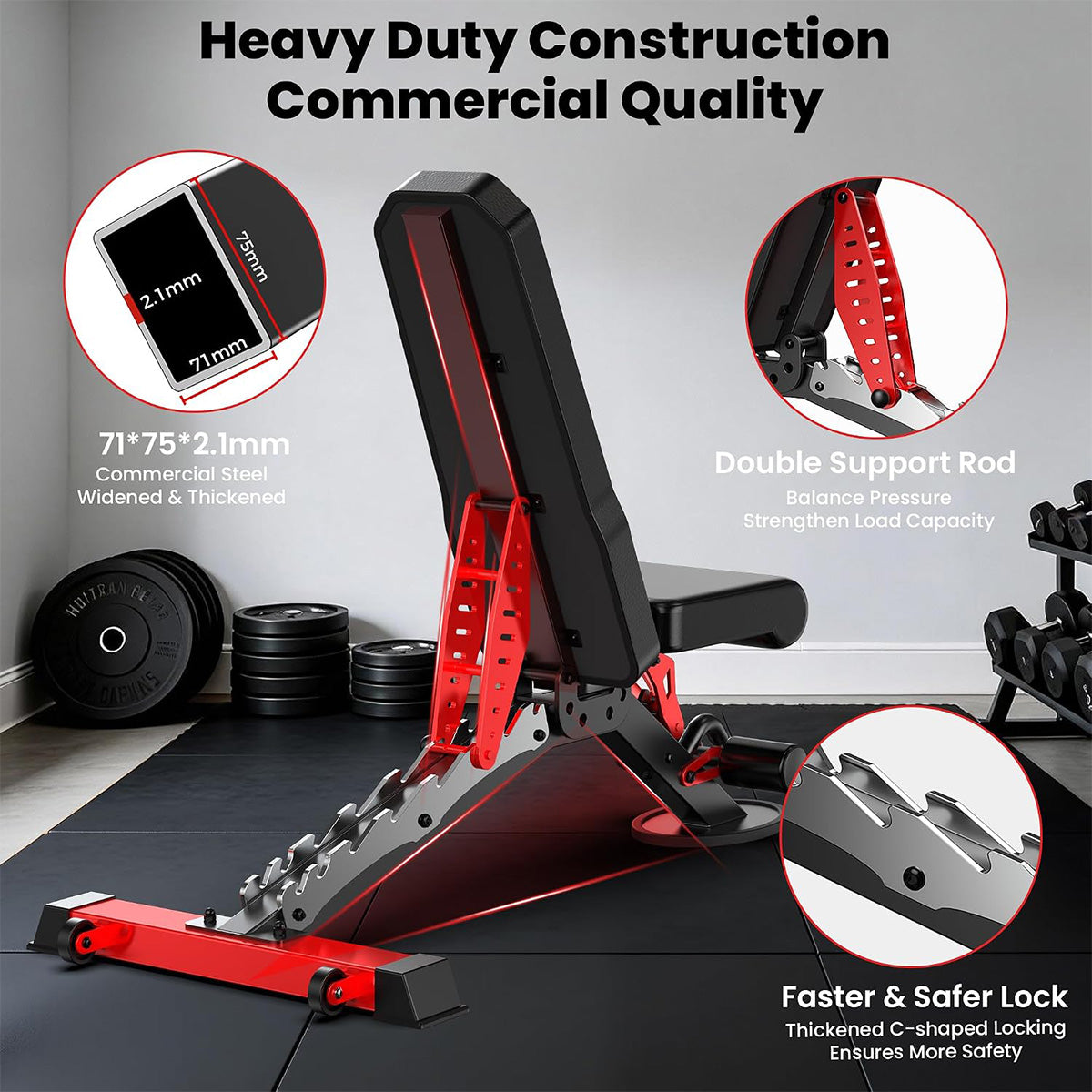 Power Cage With 230lb counterweight&Bench- Color