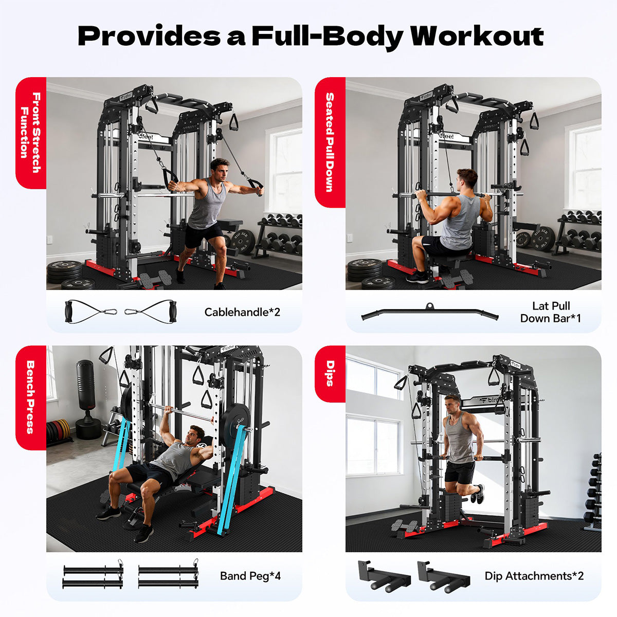 P630 Smith Machine With Dual Weight Plate System