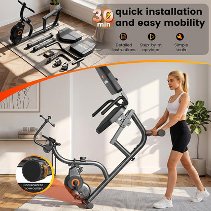 W309 Quiet Magnetic Recumbent Exercise Bike