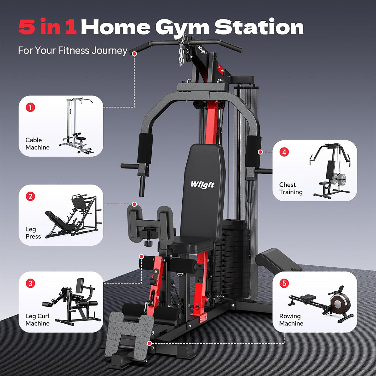 P436 Home Gym Station with Weight