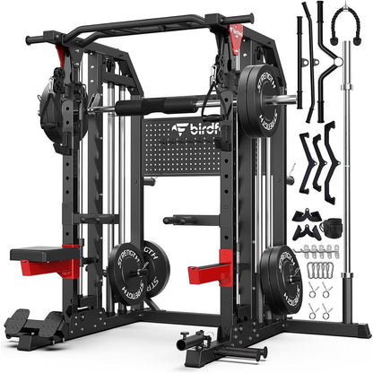 P53Pro Smith Machine With 230lb Counterweight - Black