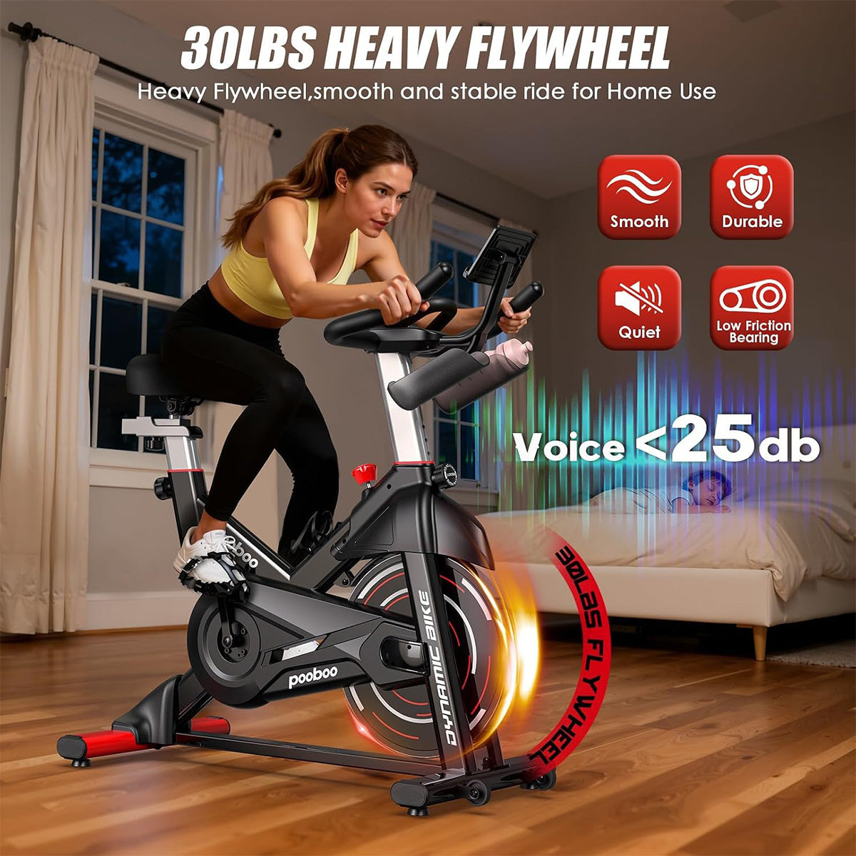 D525 Adjustable Magnetic Exercise Bike