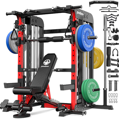 Power Cage With 230lb counterweight&Bench- Color