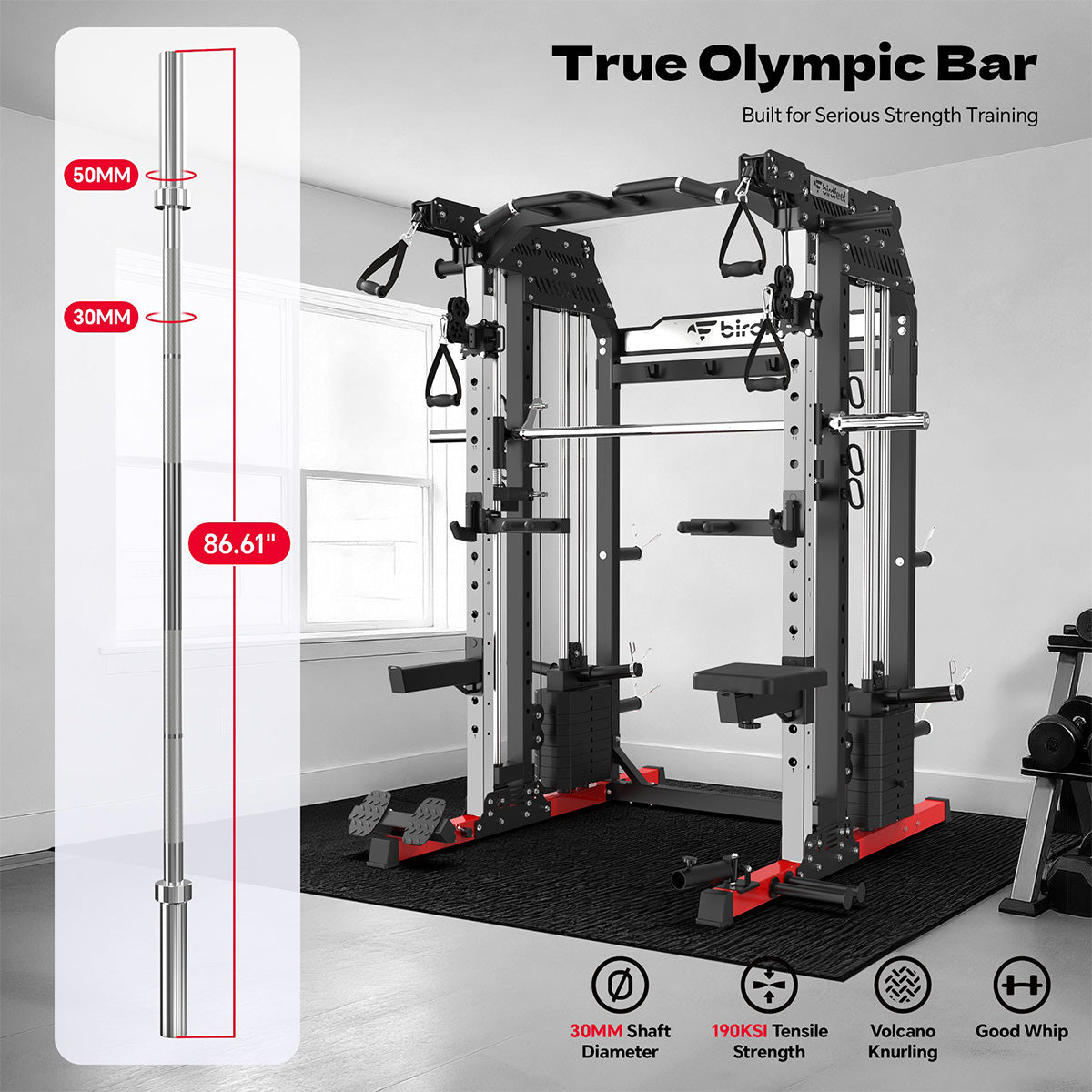 P630 Smith Machine With Dual Weight Plate System