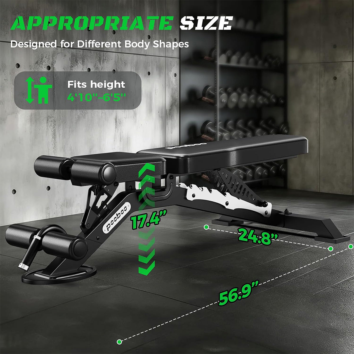 Y162 Adjustable Weight Bench For Home