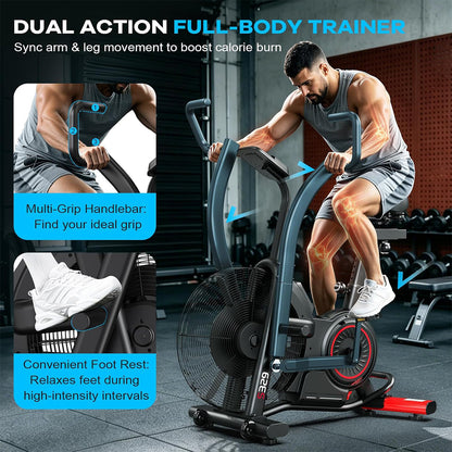 S329 Air Resistance Fan Exercise Bike