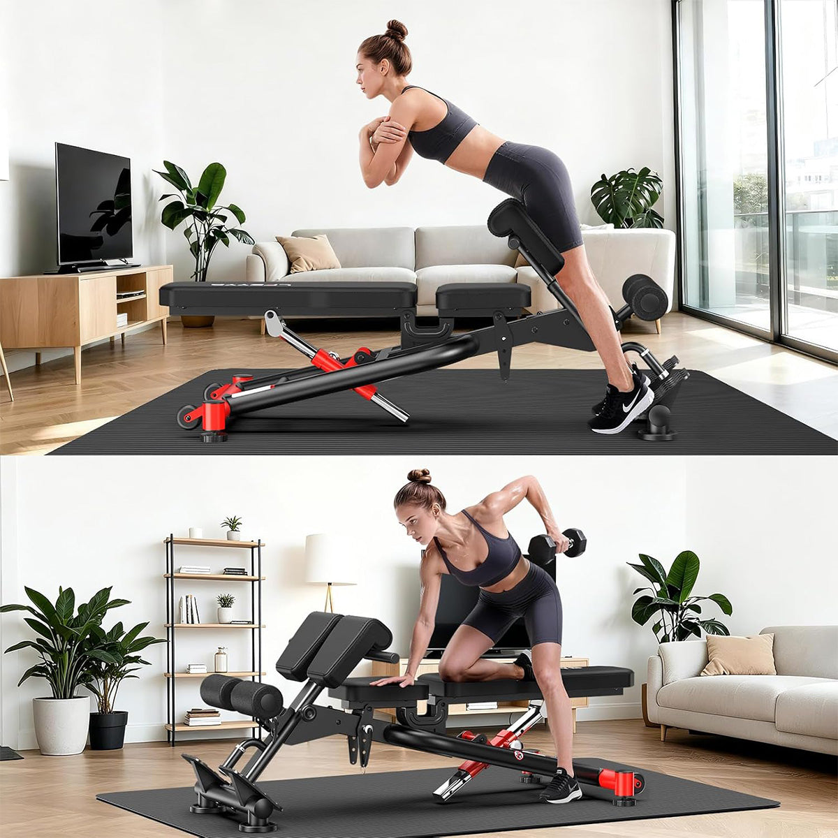 Y190 Adjustable Weight Bench&Roman Chair Bench