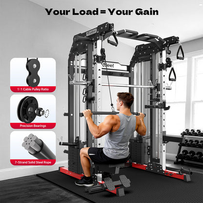 P630 Smith Machine With Dual Weight Plate System