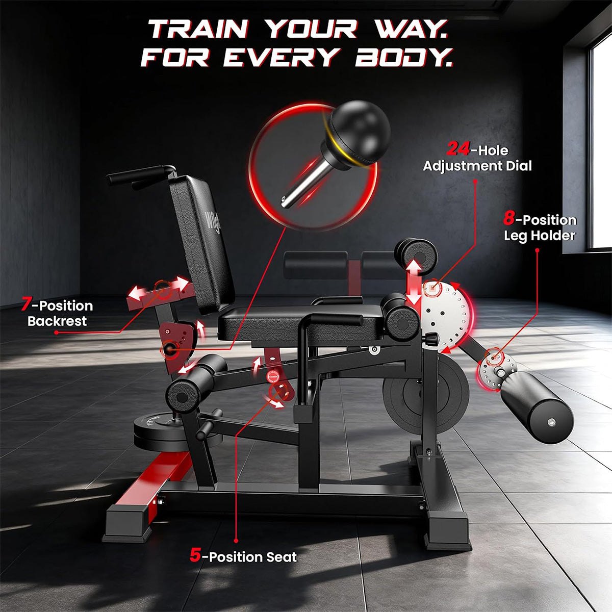 P45 Leg Extension and Curl Machine