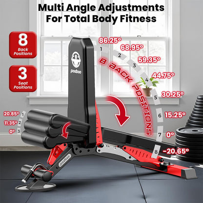 Power Cage With 230lb counterweight&Bench- Color