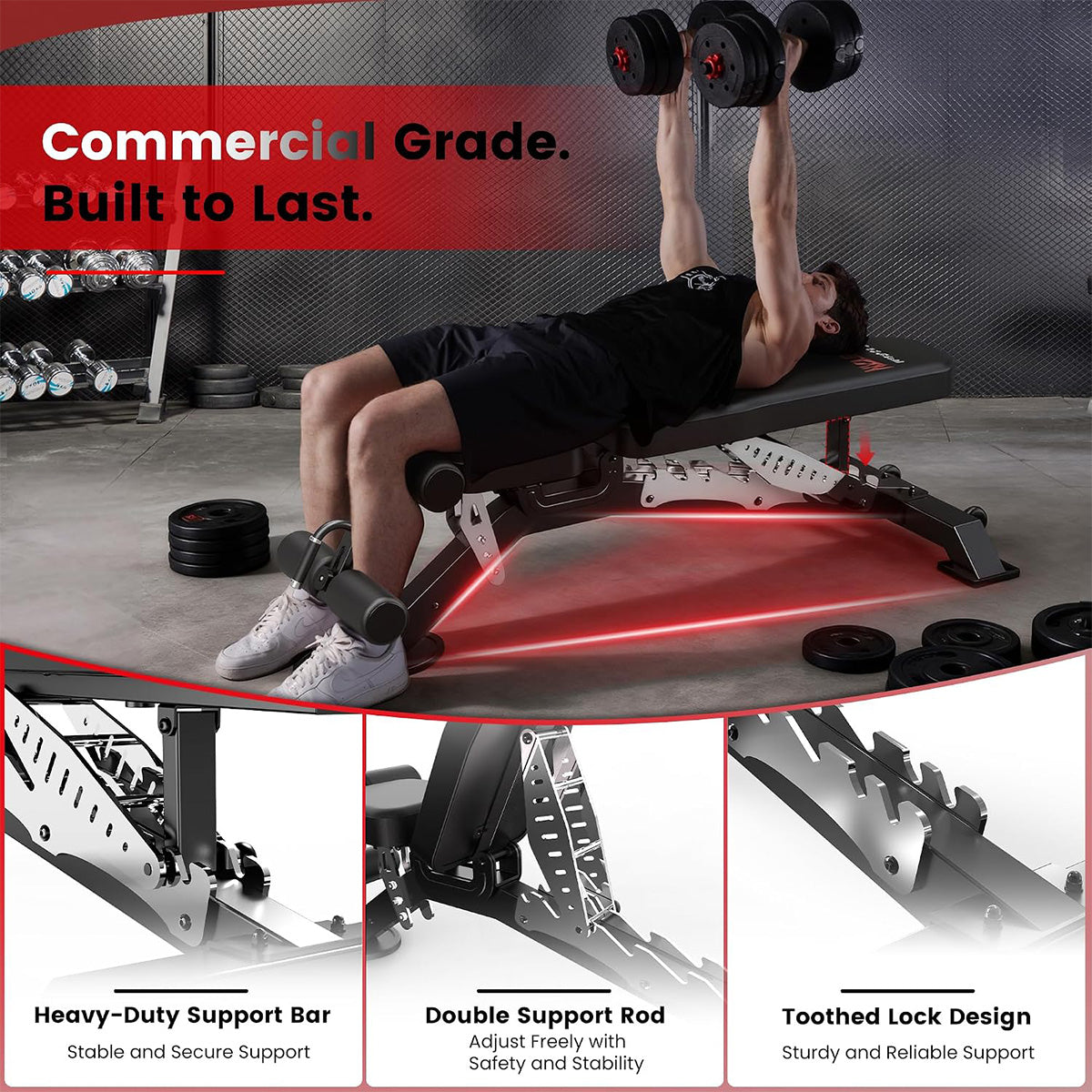Y161 Heavy Duty Workout Bench