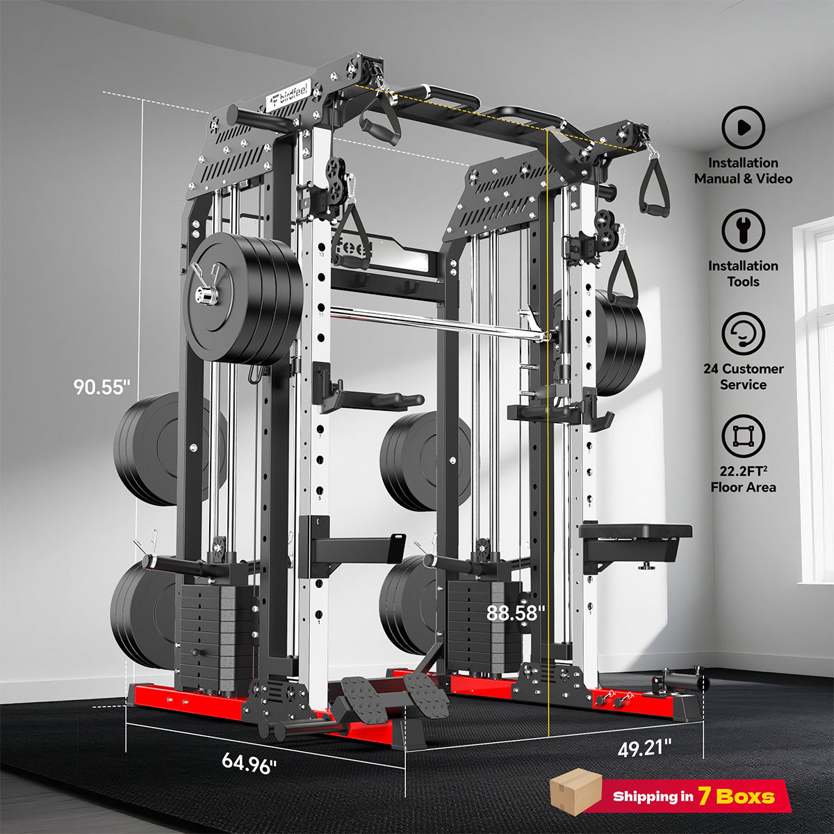 P630 Smith Machine With Dual Weight Plate System