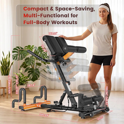 P459 5 in 1 Gravity Inversion Machine-Orange