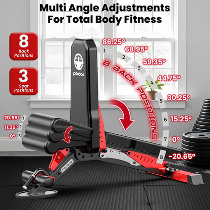 Smith Machine with Adjustable Weight Bench