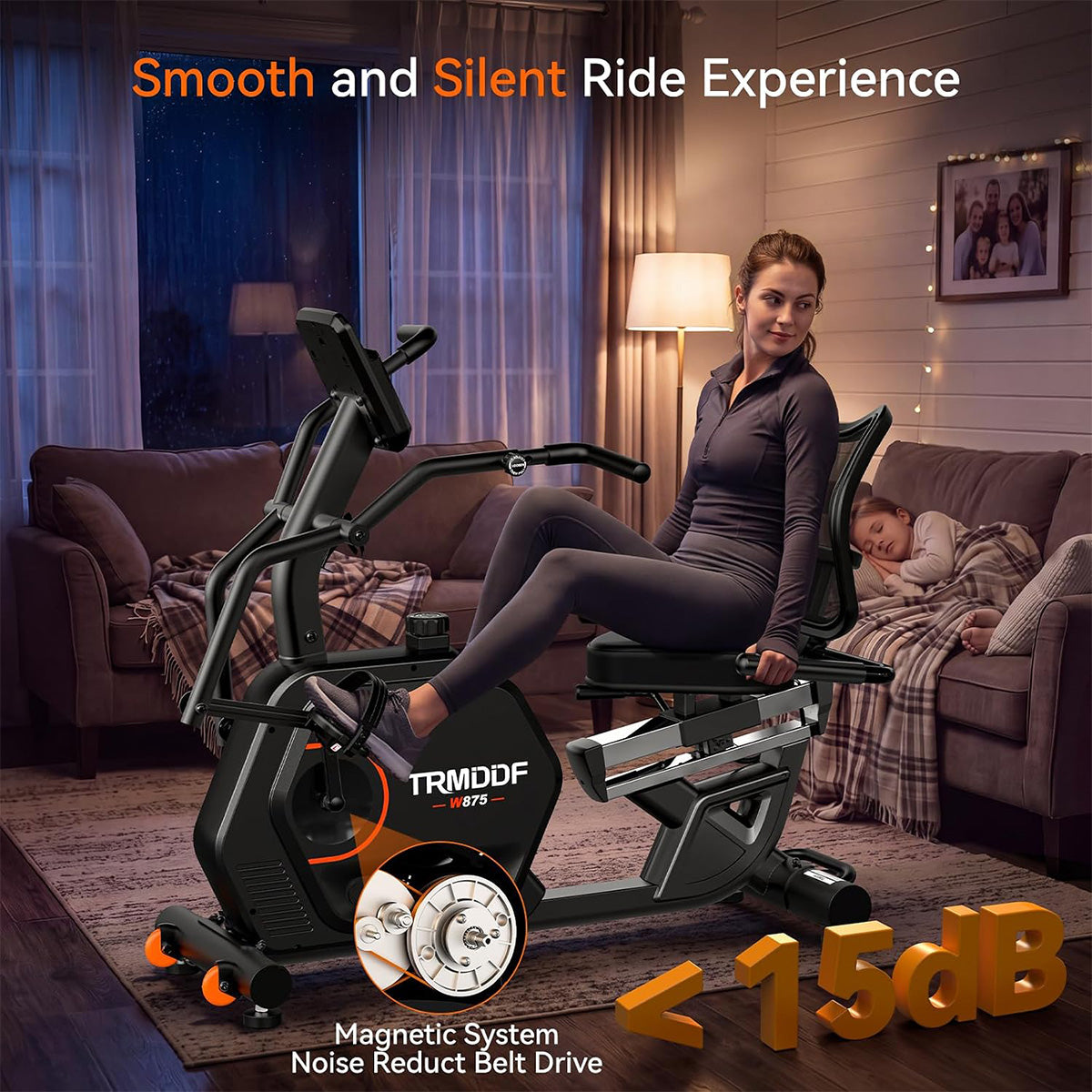 W875 Recumbent Bike With Bluetooth App