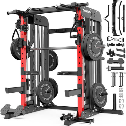 P43 Power Cage With 230lb counterweight - Black