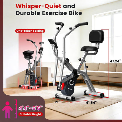 X828N Magnetic Foldable Stationary Bike