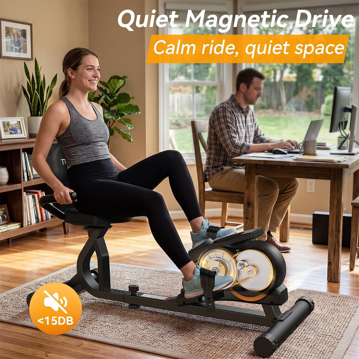 W356 Recumbent Bike with Magnetic Resistance