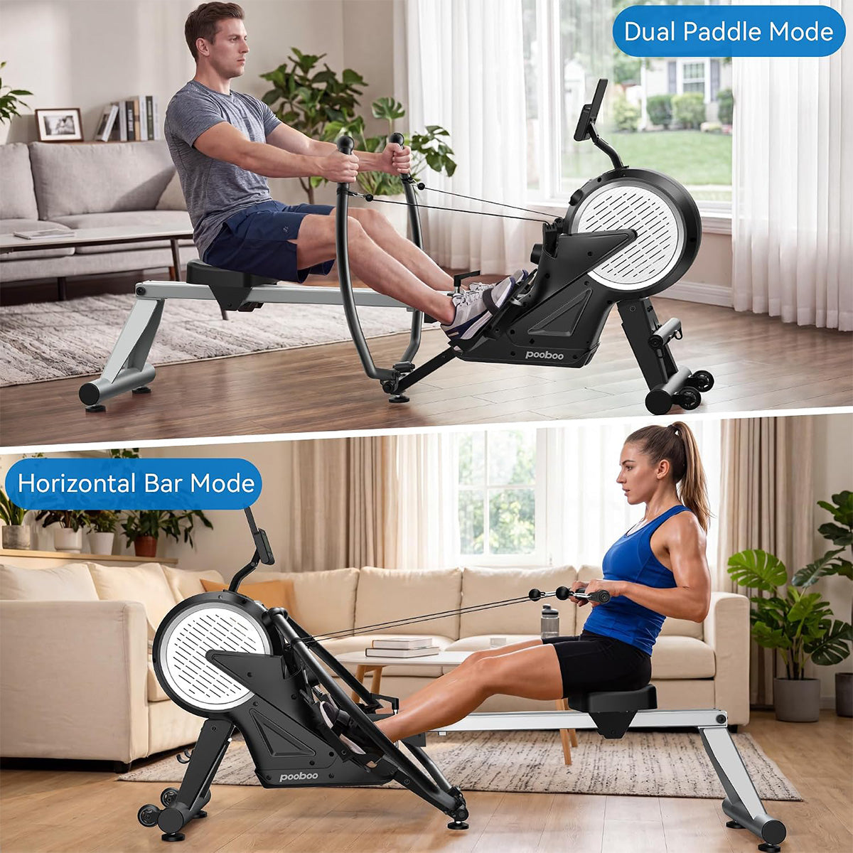 H188 Adjustable Magnetic Rowing Machine