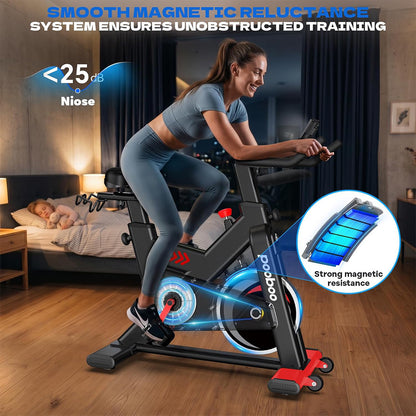D810 Stationary Bikes with Comfortable Seat Cushion