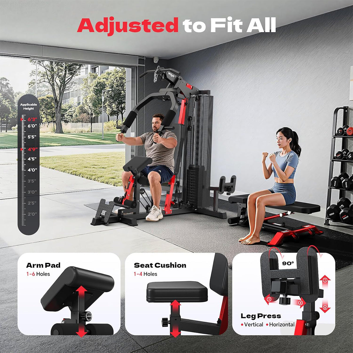 P436 Home Gym Station with Weight