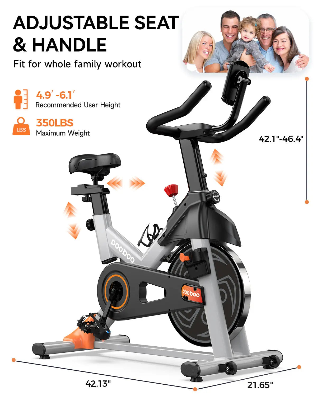 Pooboo Indoor Exercise Bike D525