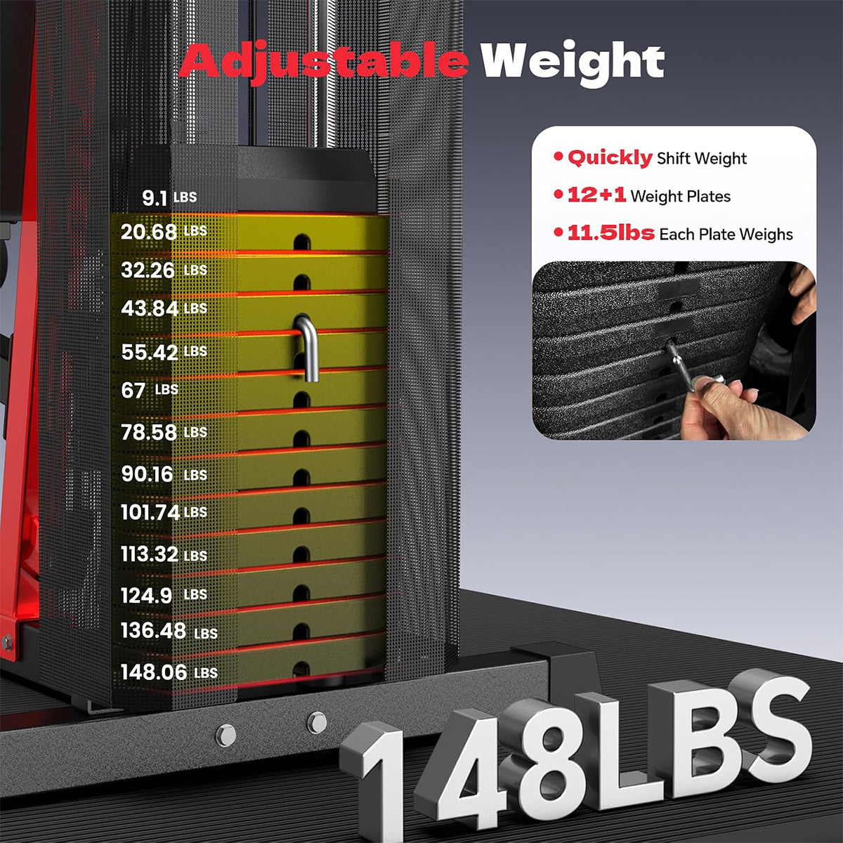P436 Home Gym Station with Weight