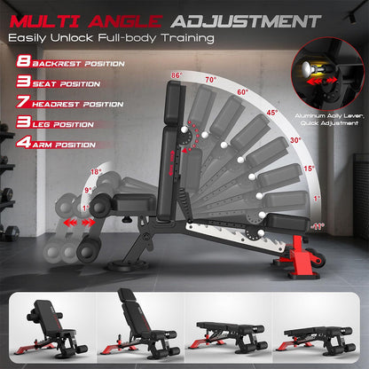 Y180 Weight Bench for Home Gym