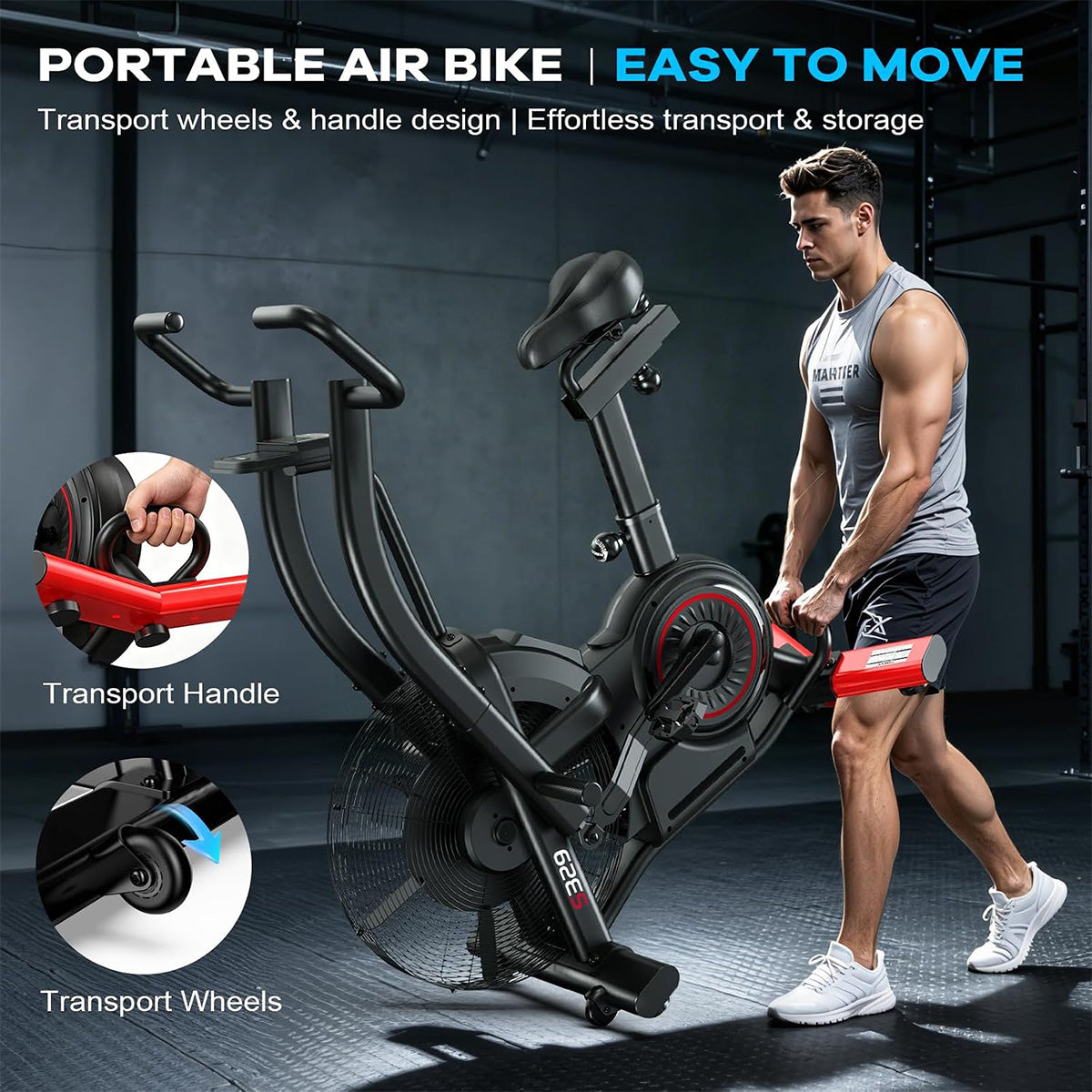 S329 Air Resistance Fan Exercise Bike